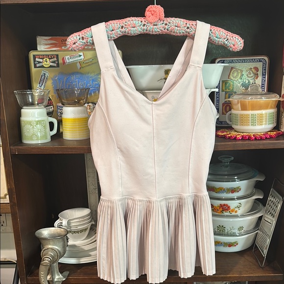 lululemon athletica Tops - Lululemon Athletica Cream Peplum Bustier Tank Top